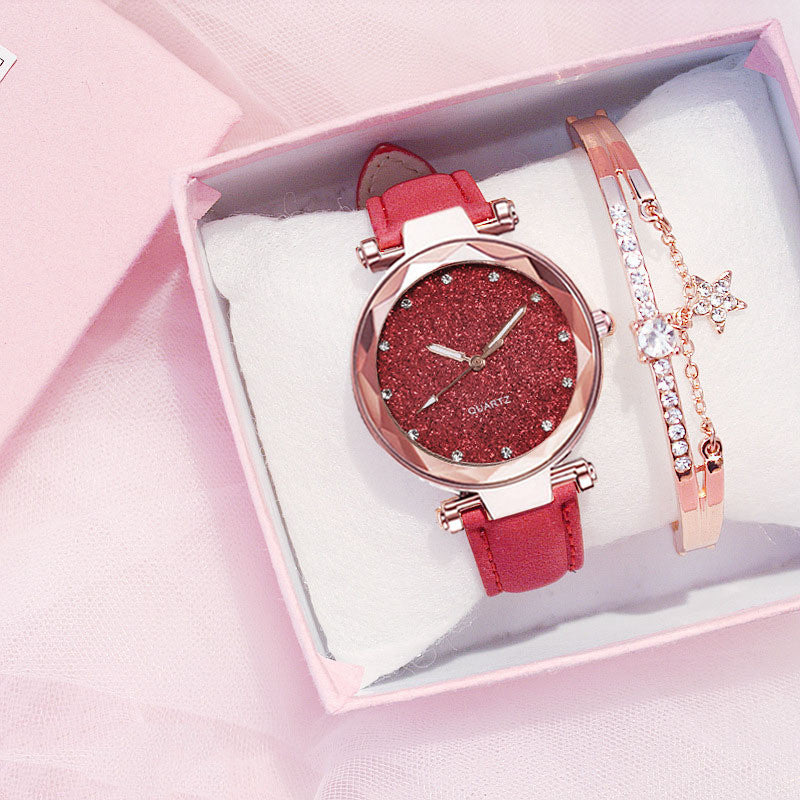 Edles Geschenkset - Damenuhr, Damenarmband