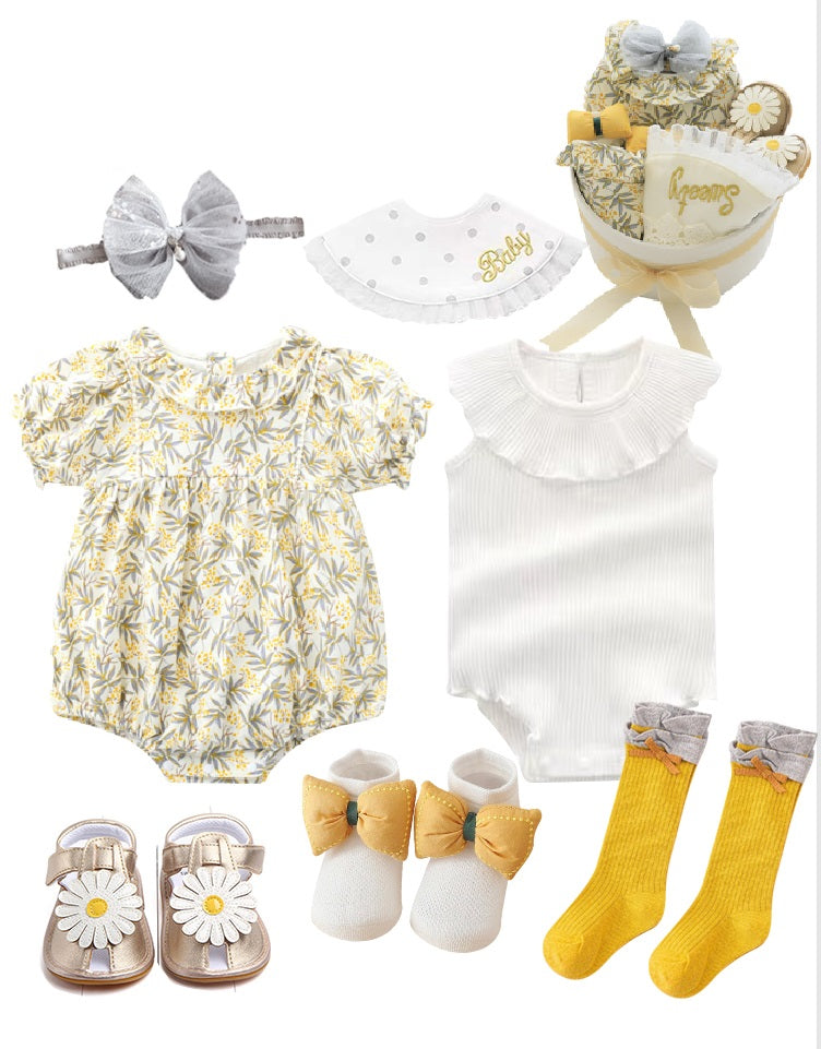 Helles und fröhliches Babyset