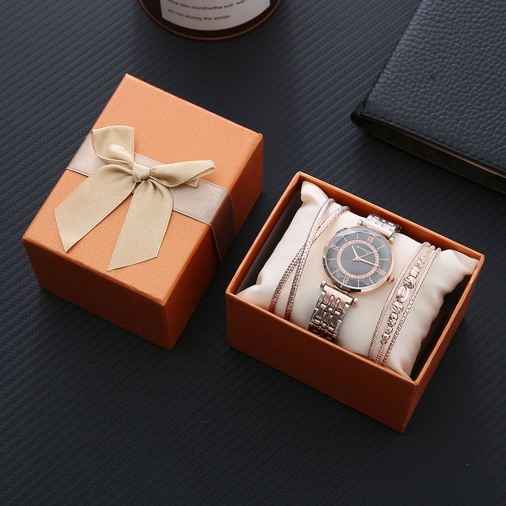 Edles Geschenkset - Damenuhr, Damenarmband