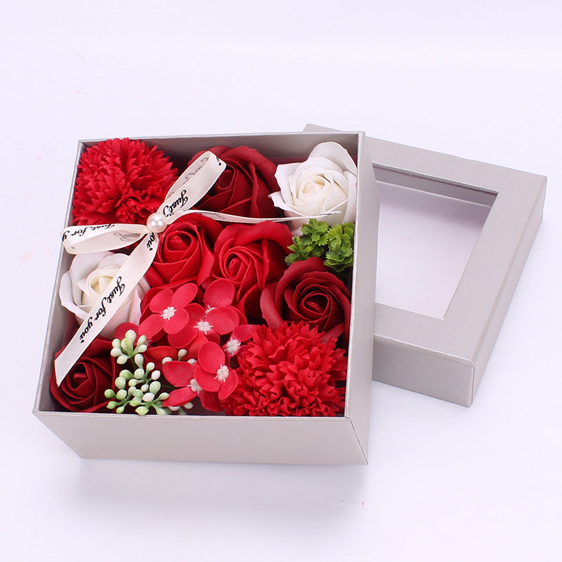 Geschenkbox Seifenblumen in verschiedenen Farben, inkl. Geschenkverpackung