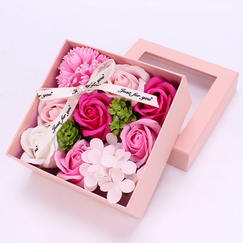 Geschenkbox Seifenblumen in verschiedenen Farben, inkl. Geschenkverpackung