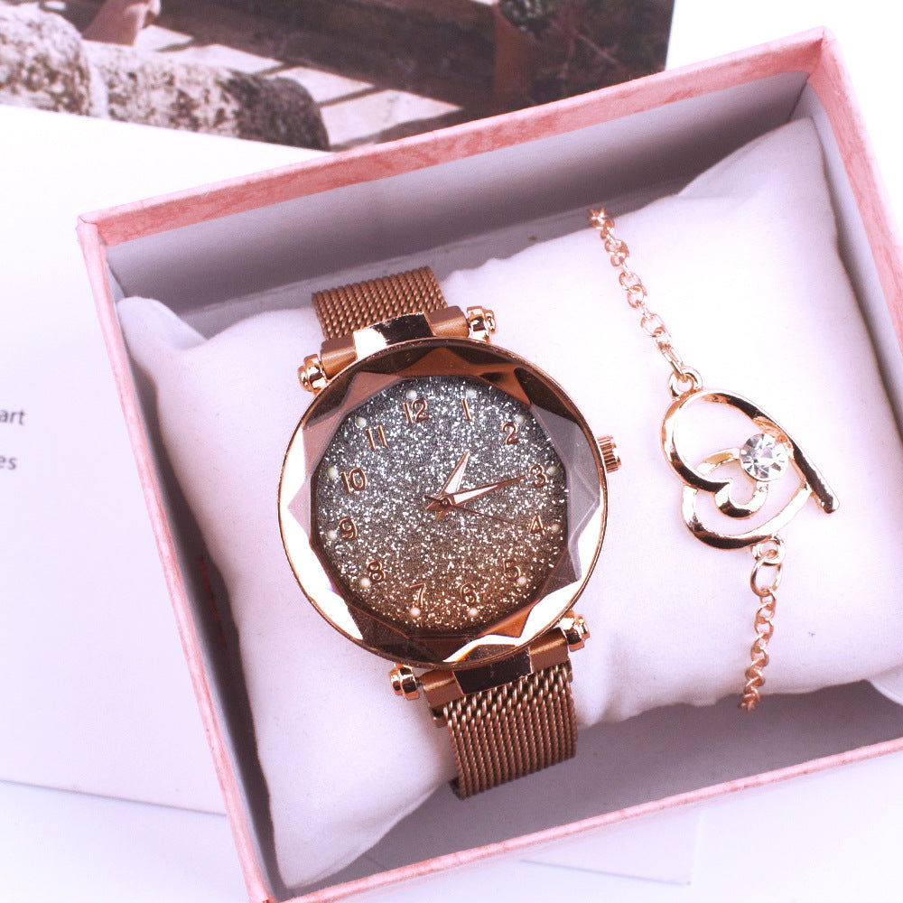 Modernes Geschenkset - Damenuhr, Damenarmband