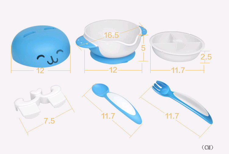 lustiges Kinder Tellerset