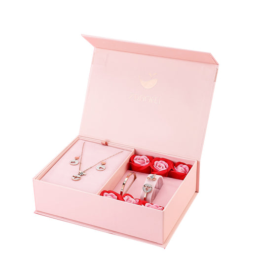 Edles Geschenkset - Armband, Halskette, Ohrringe