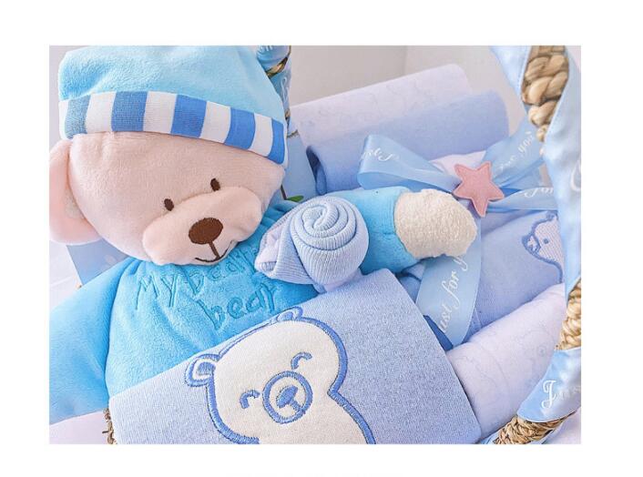 Wunderschönes Baby Geschenkset inkl. Geschenkkorb