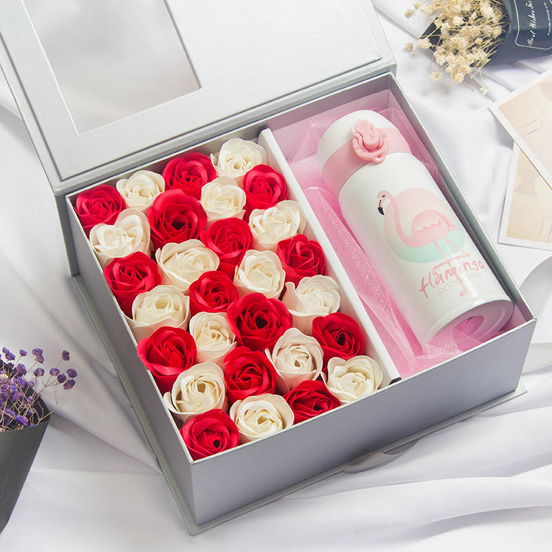 Geschenkbox Damen - Set mit Thermoflasche oder Handseife