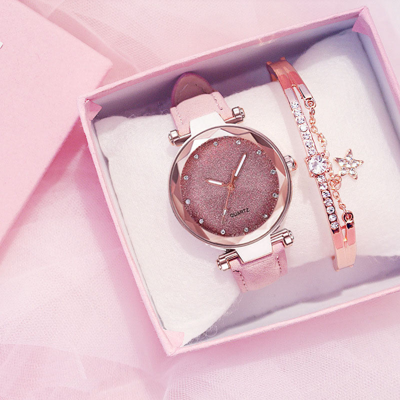 Edles Geschenkset - Damenuhr, Damenarmband