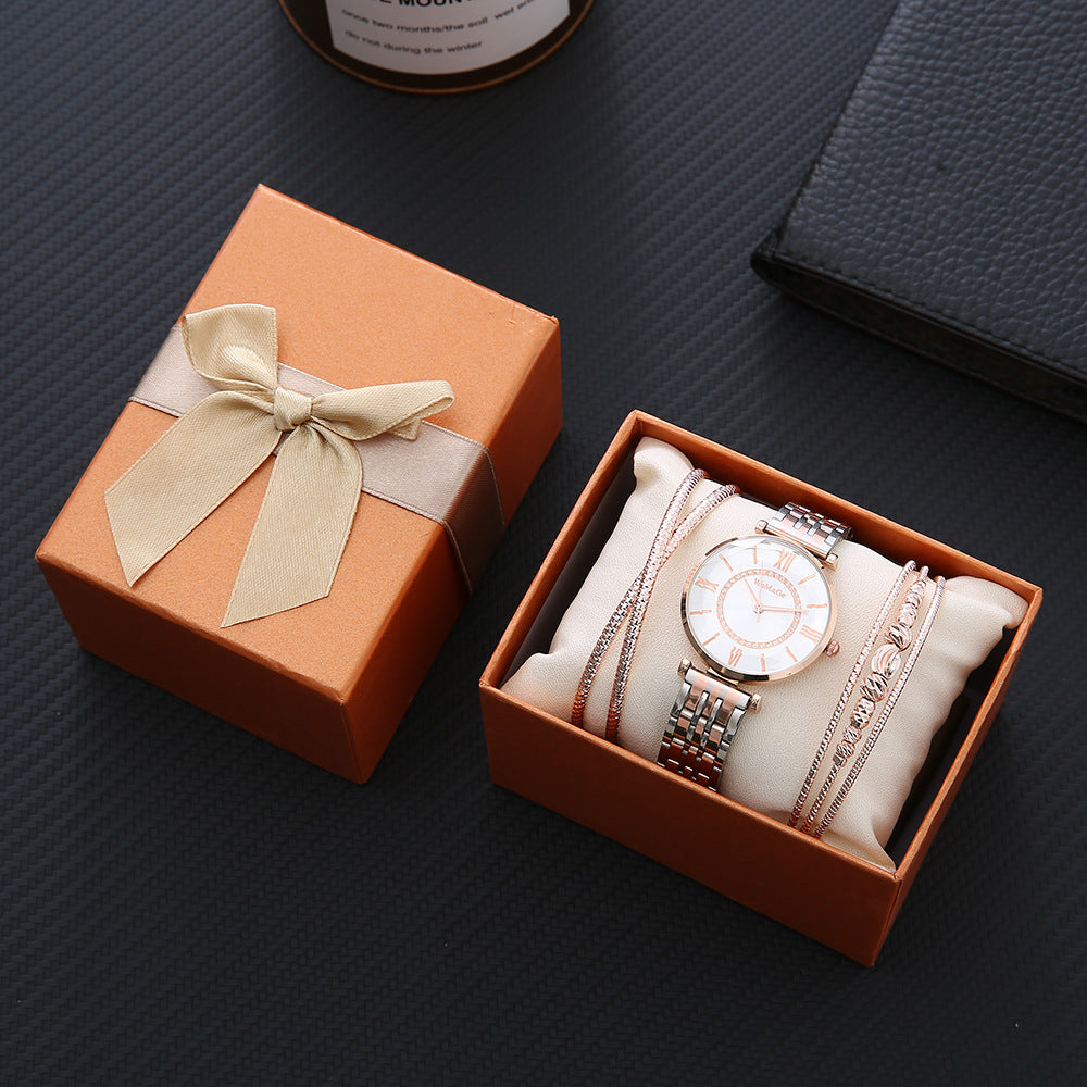 Edles Geschenkset - Damenuhr, Damenarmband