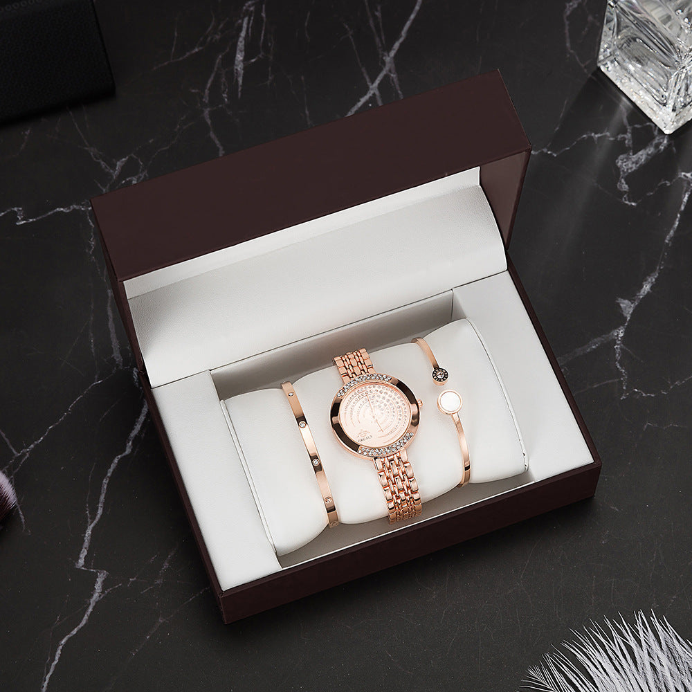 Edles Geschenkset - Damenuhr, Damenarmband