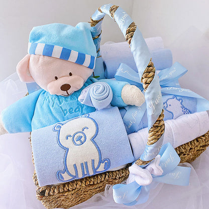 Wunderschönes Baby Geschenkset inkl. Geschenkkorb