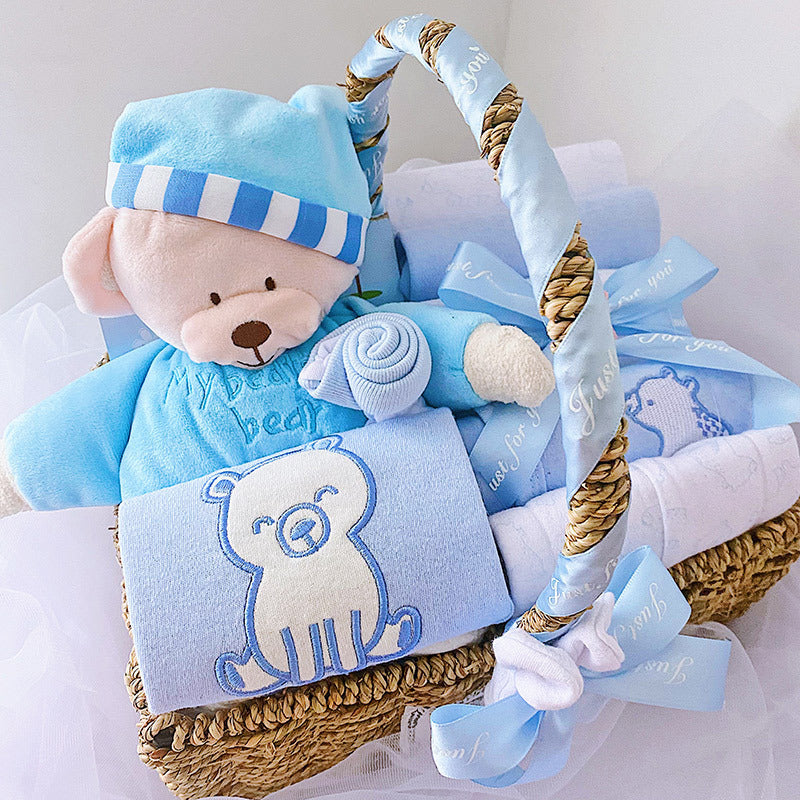 Wunderschönes Baby Geschenkset inkl. Geschenkkorb