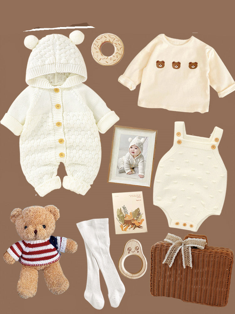 Wunderschönes Baby Geschenkset in Naturtönen