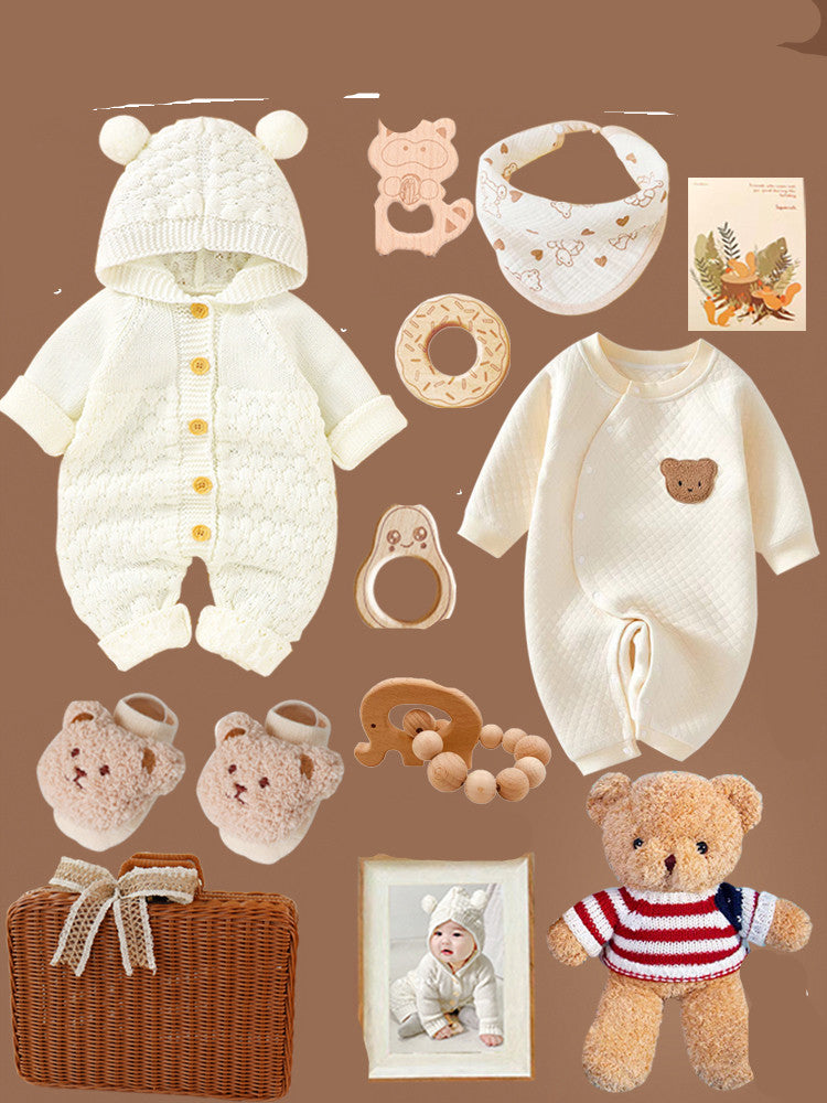 Wunderschönes Baby Geschenkset in Naturtönen