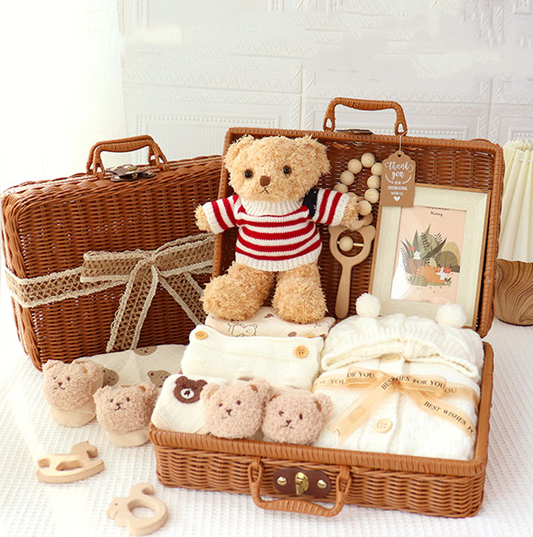 Wunderschönes Baby Geschenkset in Naturtönen