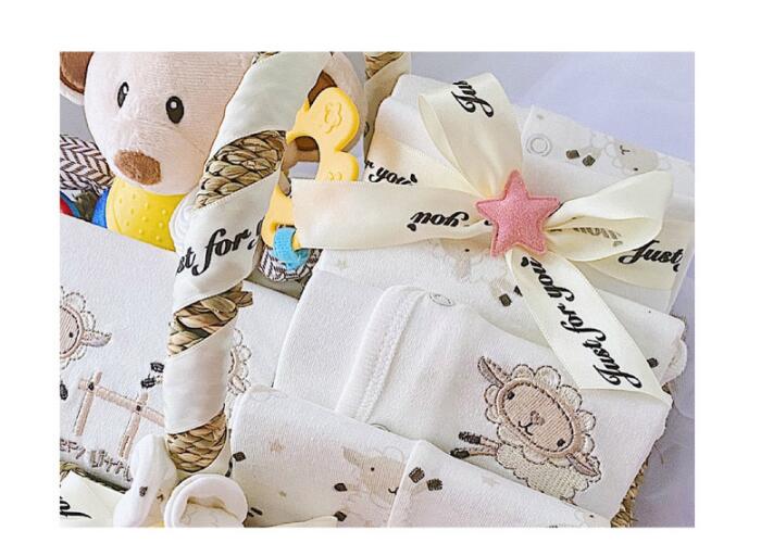 Wunderschönes Baby Geschenkset inkl. Geschenkkorb