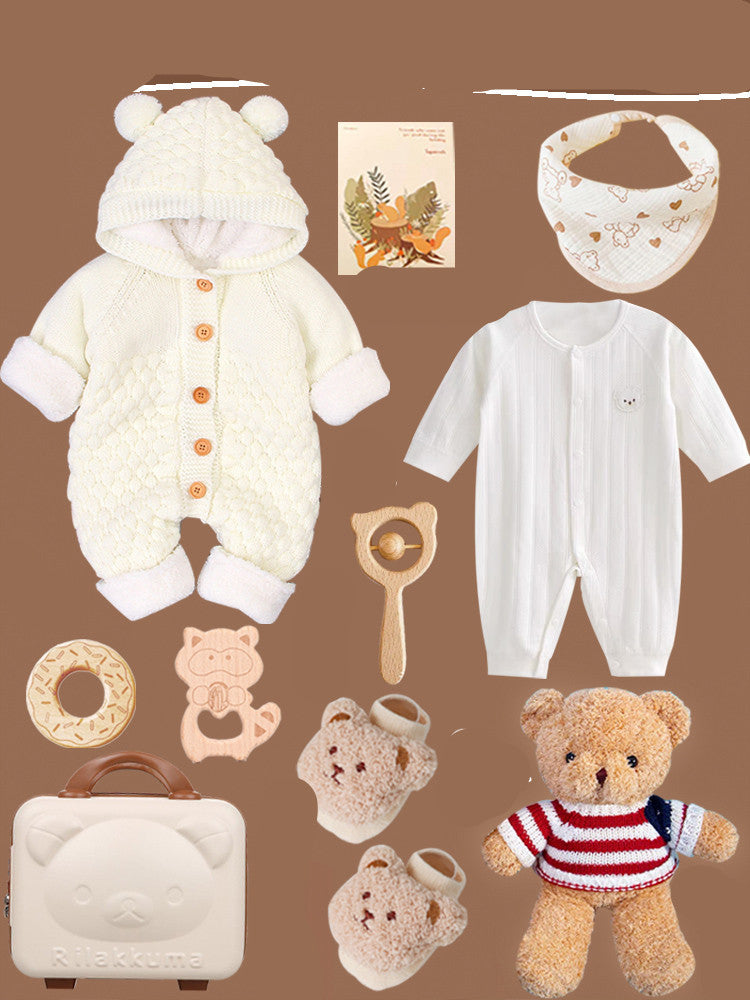 Wunderschönes Baby Geschenkset in Naturtönen