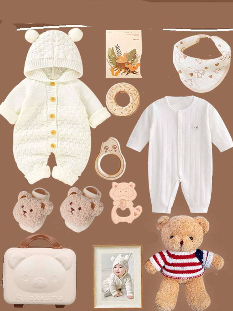 Wunderschönes Baby Geschenkset in Naturtönen