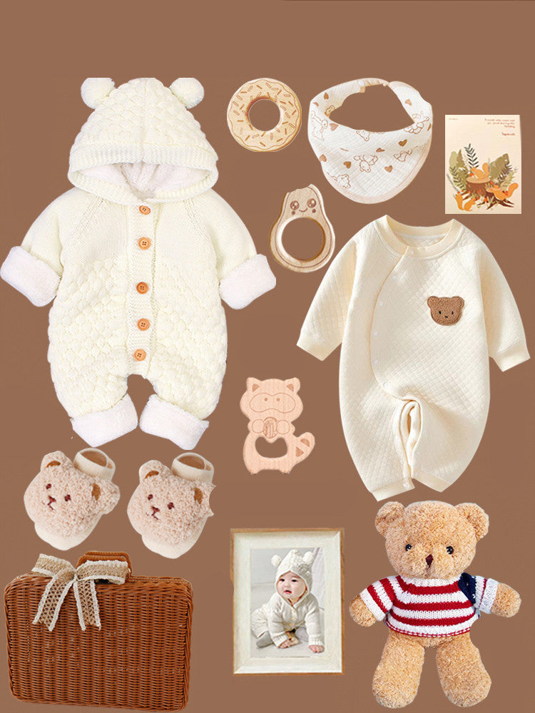Wunderschönes Baby Geschenkset in Naturtönen