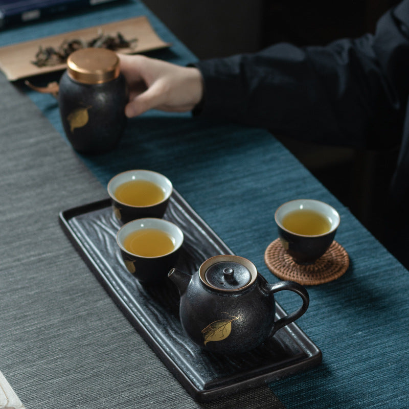 Exklusives Kung-Fu Keramik Geschenk Teeset