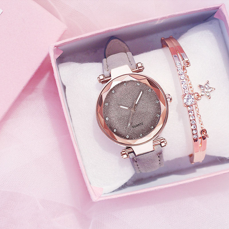 Edles Geschenkset - Damenuhr, Damenarmband